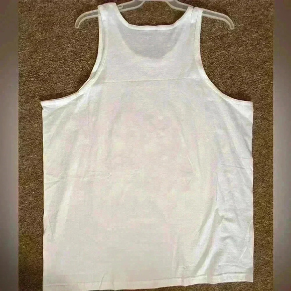 MARLEY Men’s White Bob Marley Sleeveless Scoop Neck Graphic Wide Strap XL - Picture 3 of 3